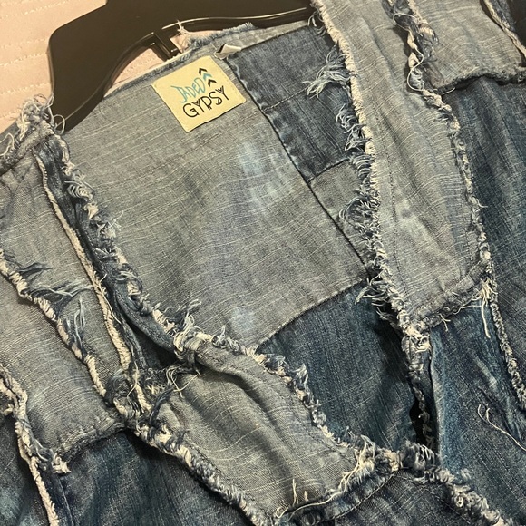 Jaded Gypsy Patchwork Denim Jean Duster Jacket - Picture 6 of 8